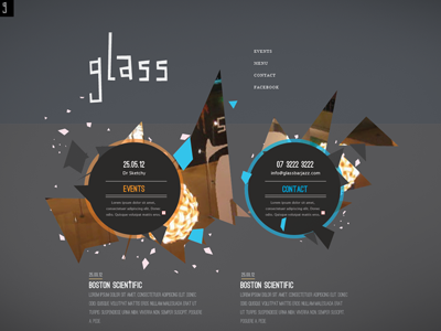 Glass glass shards website