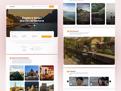 Travel Agency Landing Page ui