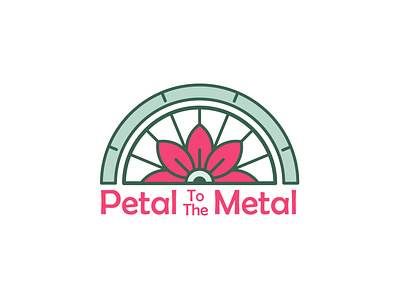 Petal To The Metal branding design flower graphic design logo