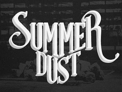 Summer Dust! band design dust logo summer typography