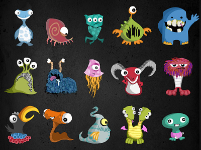 Tiny Critters! aliens critters illustration monsters tiny