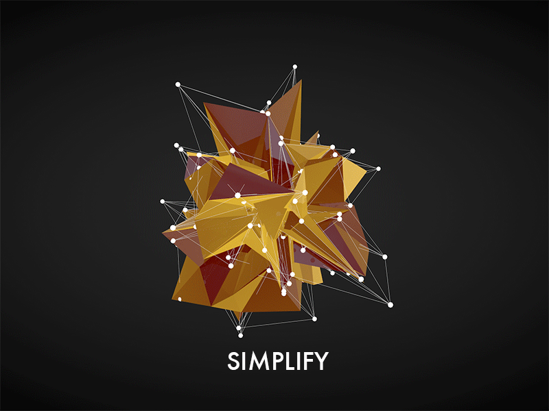 Simplify {Gif} 3d gif polygon reduction simplify
