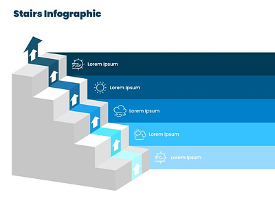 Stairs Infographic :) animation business infographic circle infographic design graphic design illustration infographic infographics logo powerpoint