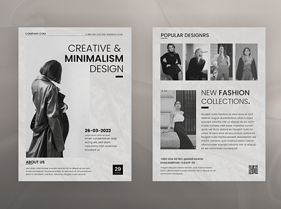 Minimal Flyer Design 2022 branding brochure clean corporate design magazine minimal minimal flyer modern simple