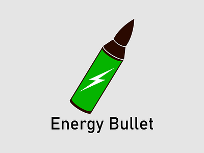 Energy Bullet Logo Concept design graphic design illustration logo logo design vector