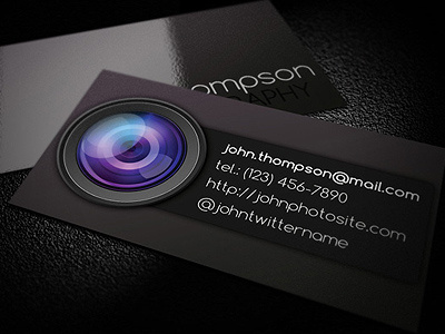 Photographer Business Card business card design photographer