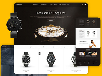 Design for Watch e-commerce store design e commerce graphic desing header design landing slider ui web design website