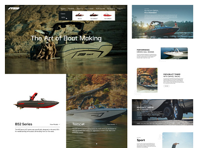 Sport Boats website design