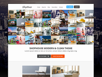 Shophouse: Real Estate Website Design '13 business corporate creative design real estate slider web website