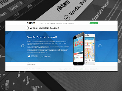 Riktam Website Redesign apple blue creative design iphone iphone 6 portfolio redesign slider web website