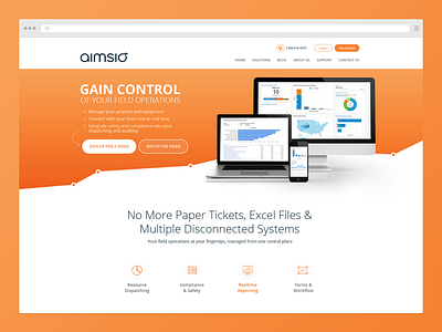 Aimsio landing page design landing landing design landing page web design