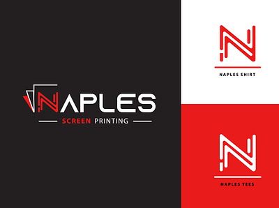 NAPLES (Screen printing) art branding design flat graphic design illustration logo