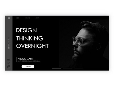 CREATIVE! adobe portfoilo branding graphic design overnight ui uiux uiux designer user inteface design web web design