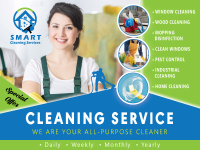 Cleaning Services flyer animation app branding cleaning design graphic design illustration logo typography vector