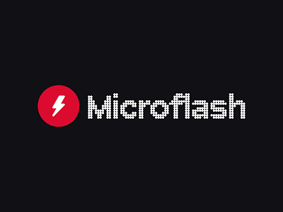 Microflash logo branding logo vector