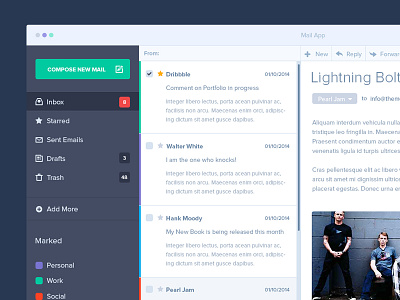 Mail App Mockup