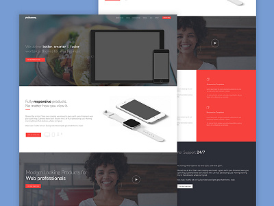 Landing Page Mockup 1 call to action landing page simple ui ux