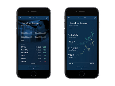 Unused investment app designs