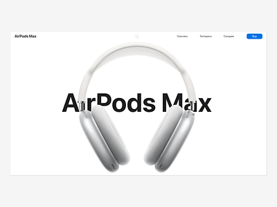 Apple AirPods Max Product Page Redesign