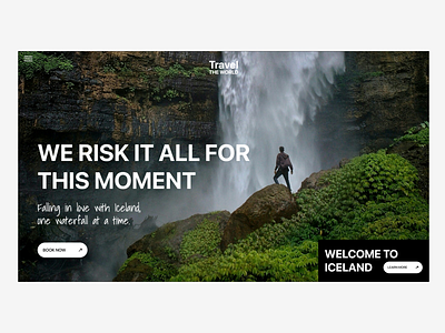 Travel Website Landing Page Concept Design