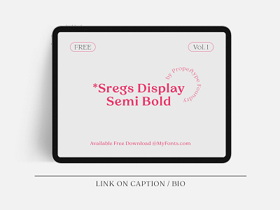 Free Fonts - SREGS DISPLAY SEMI BOLD