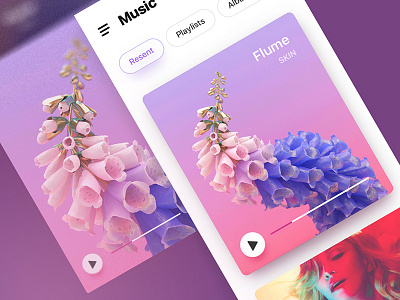 Music app interface iphone music ui