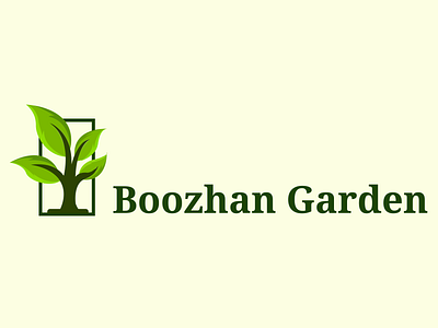 Boozhan garden l boozhan garden brand identity branding design garden logo graphic design greenhouse logo illustration inspiration logo logo design logo project