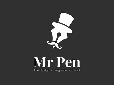 Mr. Pen's logo design project adv agency logo advertising logo brand identity branding design graphic design graphic logo illustration inspiration logo logo design pen logo