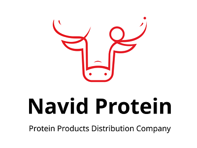 Navid Protein Logo Design Project brand identity branding cow logo design graphic design illustration inspiration logo navid logo protein logo