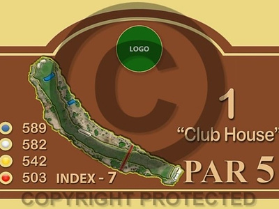 Golf Course Tee Sign activity club creativity design golf graphic design illustration photoshop