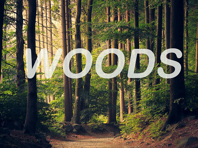 woods typography