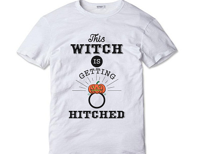 hitched ! design illustration t shirt typography