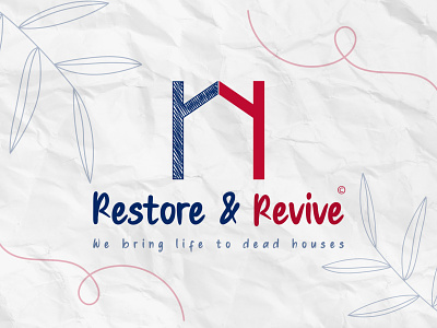 Restore & Revive | Logo Design ar archetectiure branding concept concept design design graphic design home house house renovating identity interior design logo logo design renovation