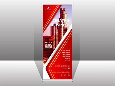 Multipurpose Real Estate Roll Up Banner banner real estate banner roll up banner