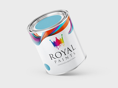 Paint Can Design Mockup branding graphic design logo design package design