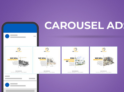 Carousel Ad Design ad animation branding carousel carousel ad design graphic design logo motion graphics ui