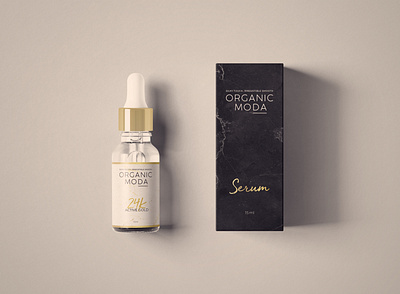 Organic Moda Serum Packaging Design branding design graphic design illustration logo logo design package design ui ux vector