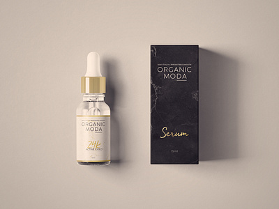 Organic Moda Serum Packaging Design
