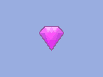 Diamond daily artwork diamond everyday five colours illustrator limited colours minimal purple simple