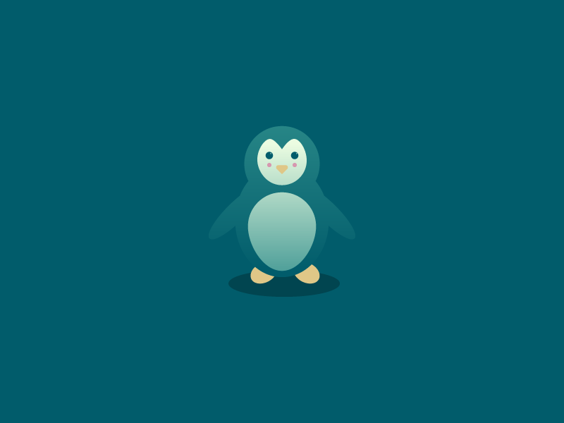 Charles flat design minimalistic cute pinguin graphic design design illustrator minimal