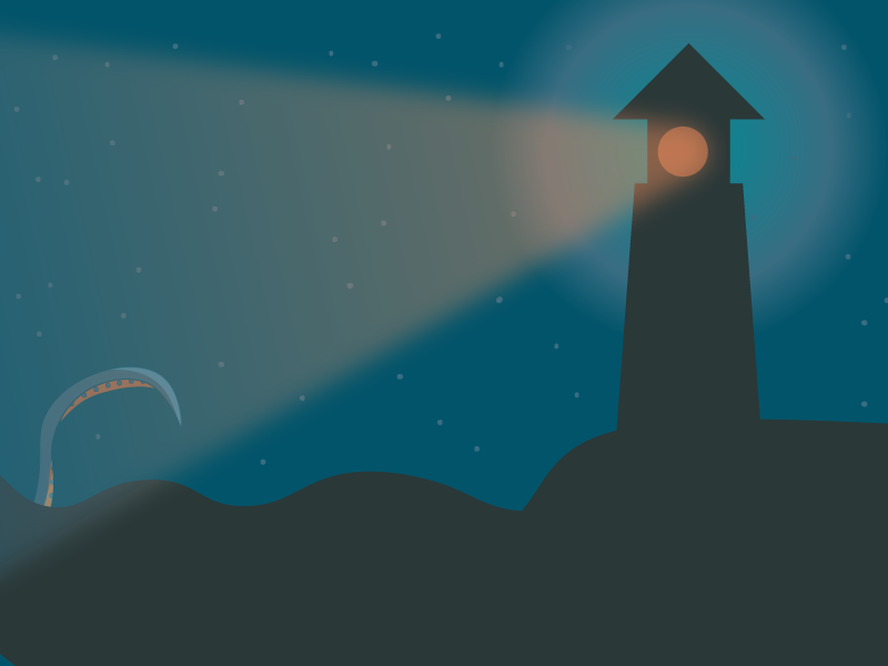 Lighthouse challenge daily artwork 5 colours simple minimal minimal design