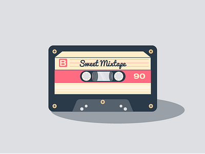 Sweet Mixtape 5 colours cassette challenge cute daily artwork mixtape shades tumblr