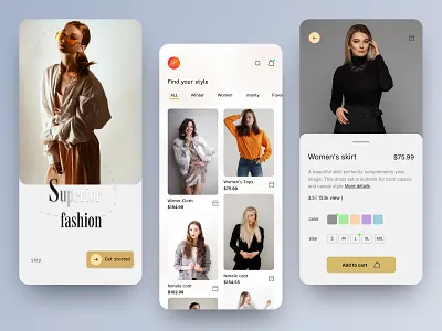 fashion e-commerce app 3d animation app app design branding design fashion app graphic design illustration logo motion graphics udx ui uidesign uiux ux uxdesign web webdesign webdesigner