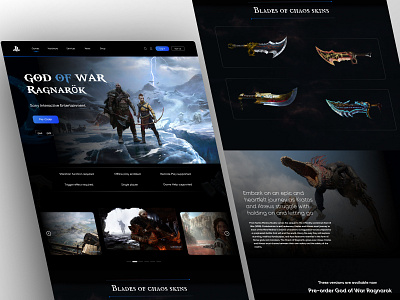 Game website clean ui dashboard design game gameapp games interface landingpage nft playstation sony steam store streamer ui uiux ux video game webdesign website