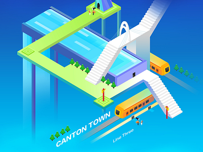 Guangzhou Metro Line 3 design graphic design illustration