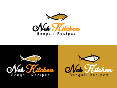 Nek Kitchen Bengali Recipes Vector Line art logo branding design flat graphic design icon illustration logo minimal typography vector