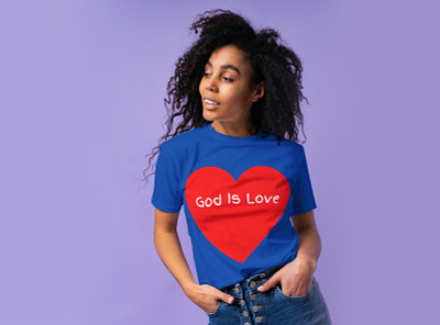 God Is Love Tshirt Design branding business christian clothing store christian tshirt clothing design digital art illustration inspirational logo ui