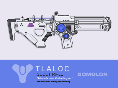 Epic Armory: Tlaloc destiny epic armory epicarmory first shot illustration rifle