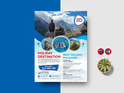 Travel Flyer Template flyer flyer template graphic design poster template promotional flyer template travel agency flyer travel company flyer travel flyer template travel sale flyer