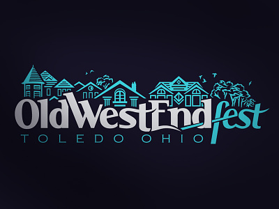 2013 OWE fest Shirt Design illustration lettering ohio old west end toledo vector